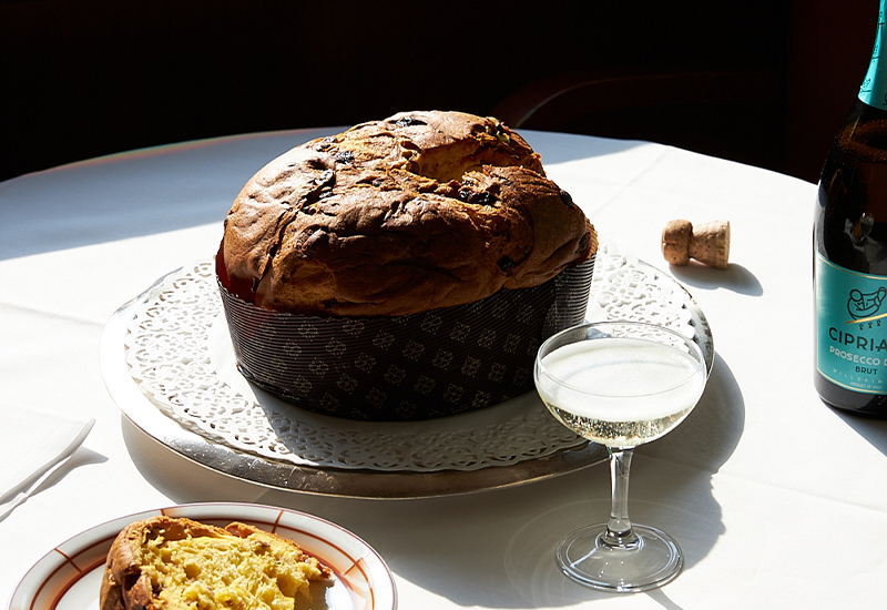 Panettone mit Prosecco