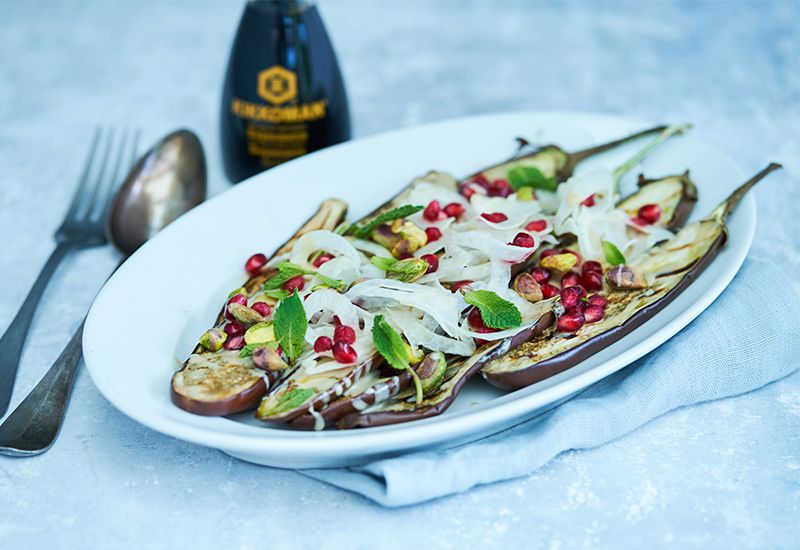 Gegrillte Aubergine