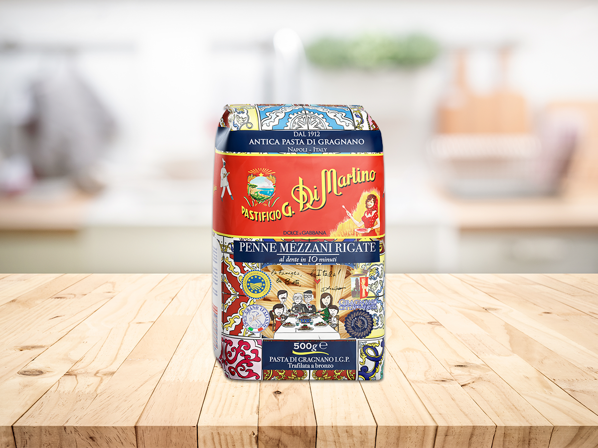 Pastificio G. di Martino Penne mezzani rigate 500 g - Edition Dolce & Gabbana