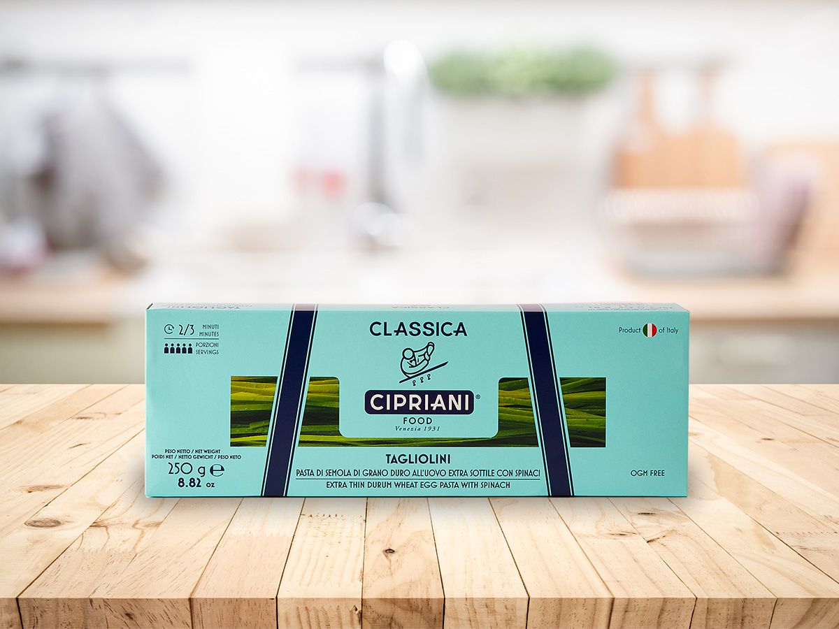 Cipriani Eier Tagliolini mit Spinat 250 g