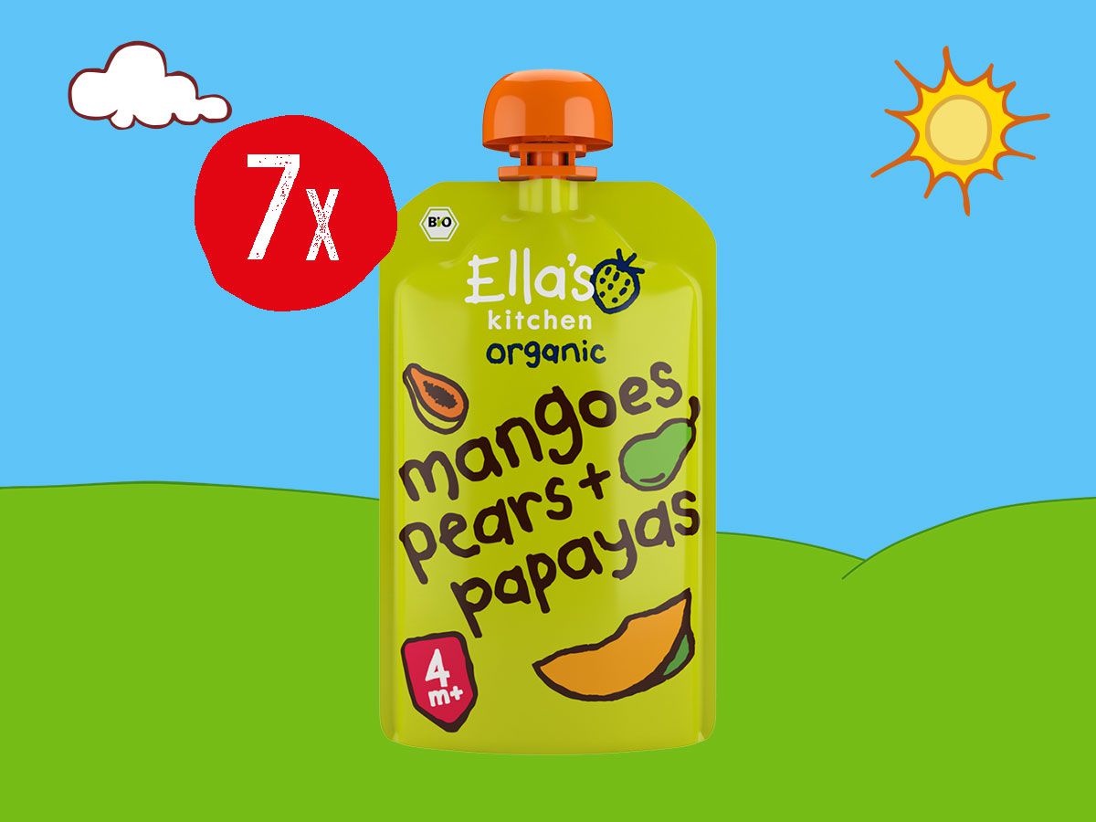 Ella's Kitchen Mangos, Birnen, Papayas Bio 7x120 g