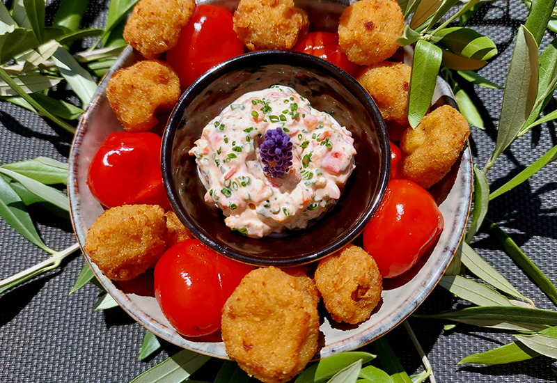 Panierte Champignons