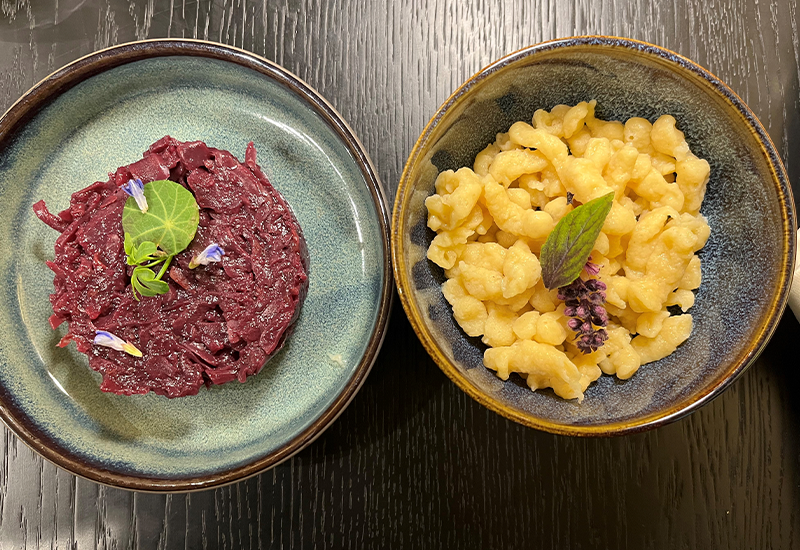 Spätzli & Rotkraut