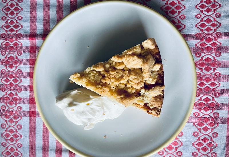 Apfelkuchen mit Rahm