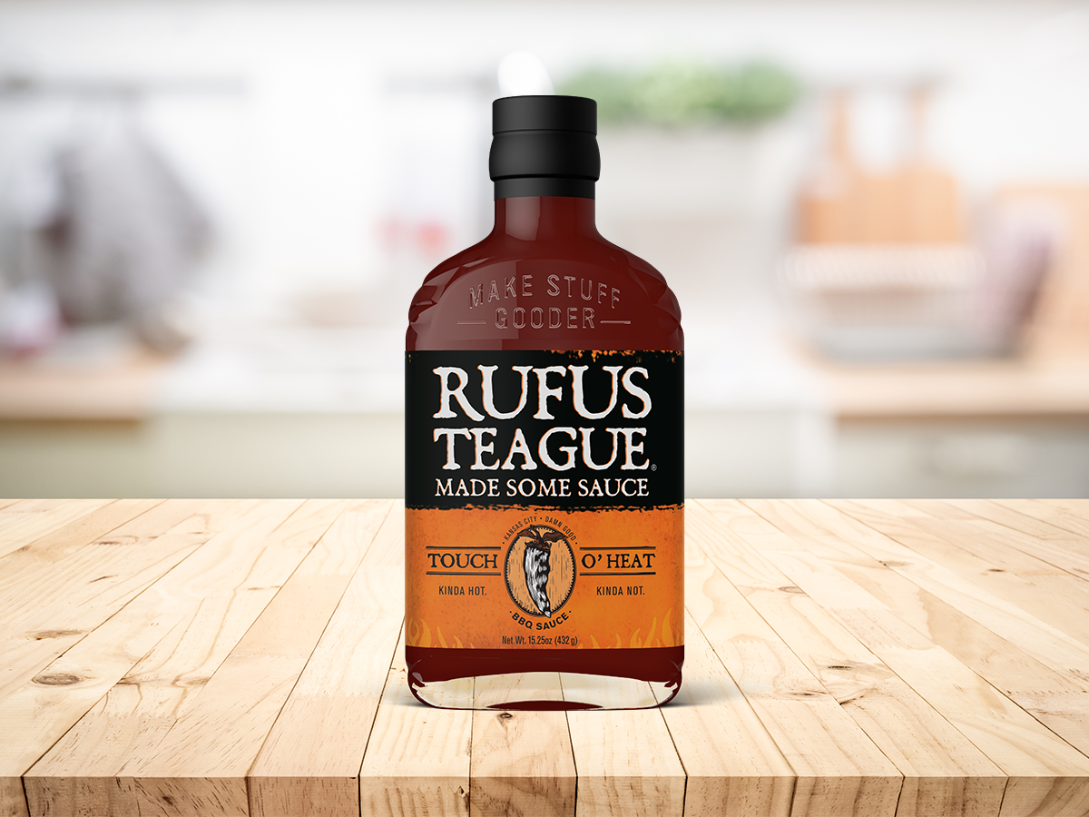 Rufus Teague BBQ Sauce Touch o'heat 432 g