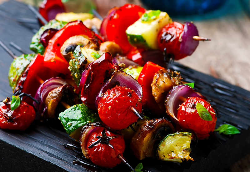Grillspiess mit Gemüse