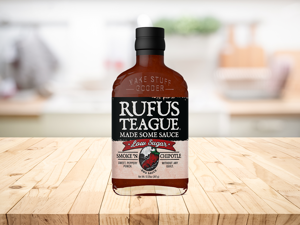 Rufus Teague BBQ Sauce Smoke n' Chipotle Low Sugar 347 g