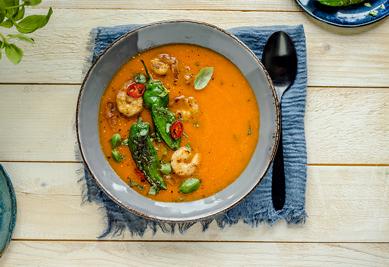 Cremige Peperoni Tomatensuppe